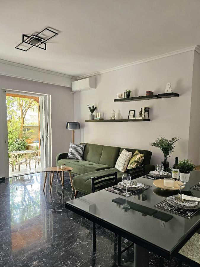 Modern Garden View Apt In Voula, Athens - Luxe Kültér fotó